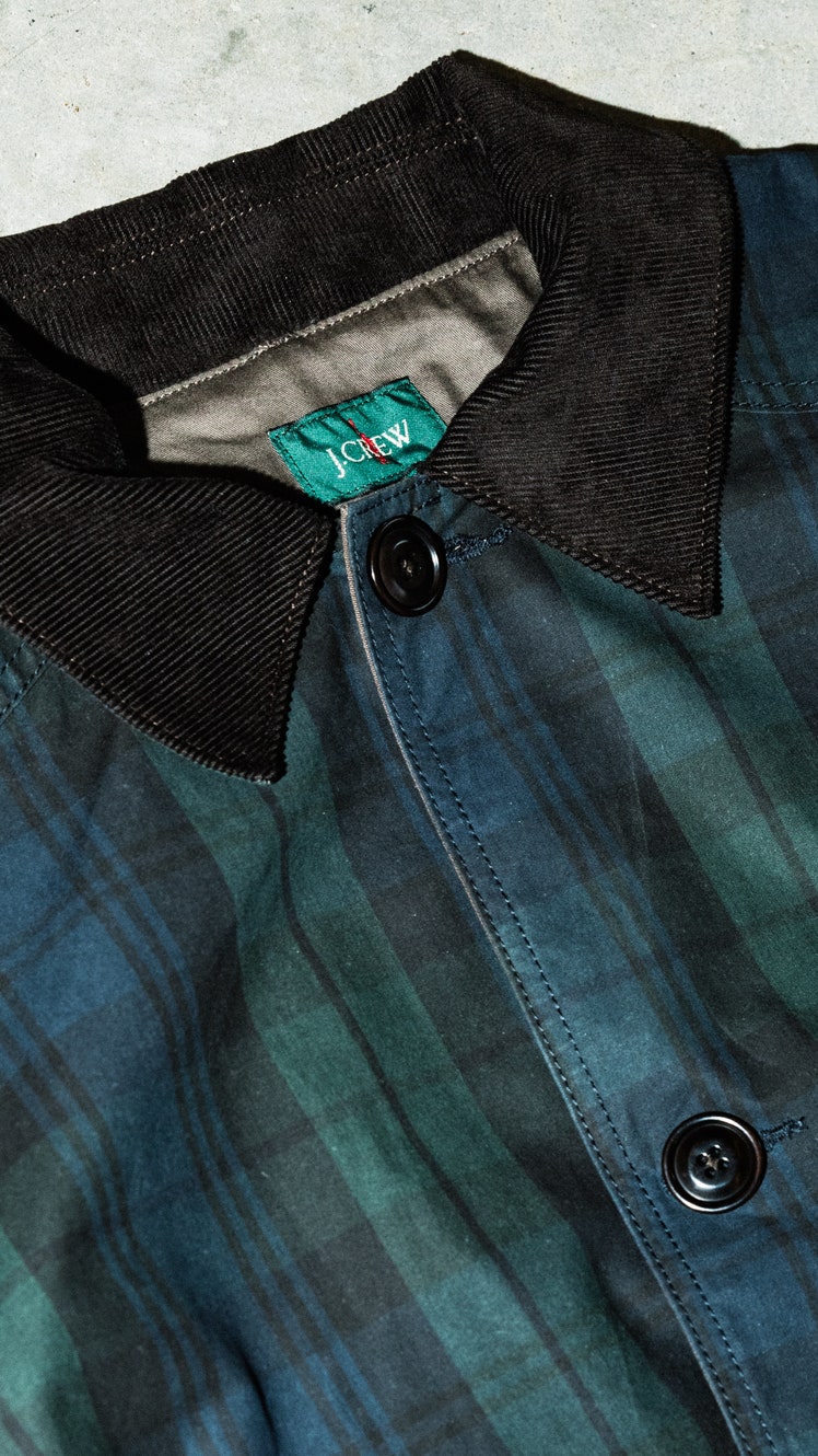 Image may contain Clothing Shirt Pants Coat Jacket and Jeans