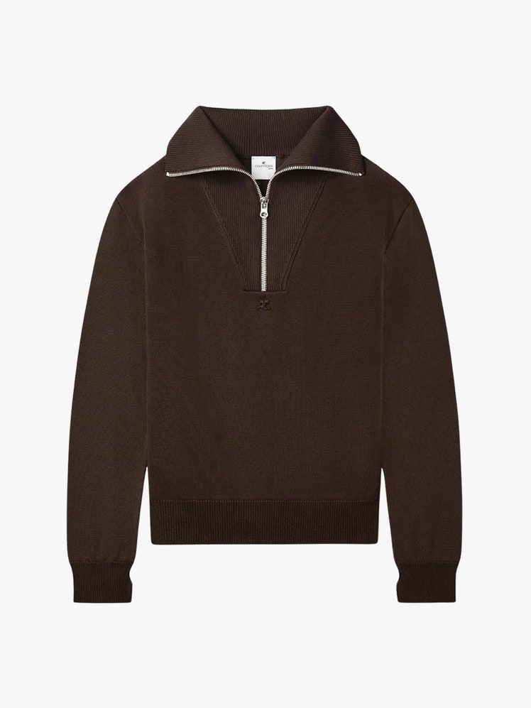 Brown Trucker Wool Sweater