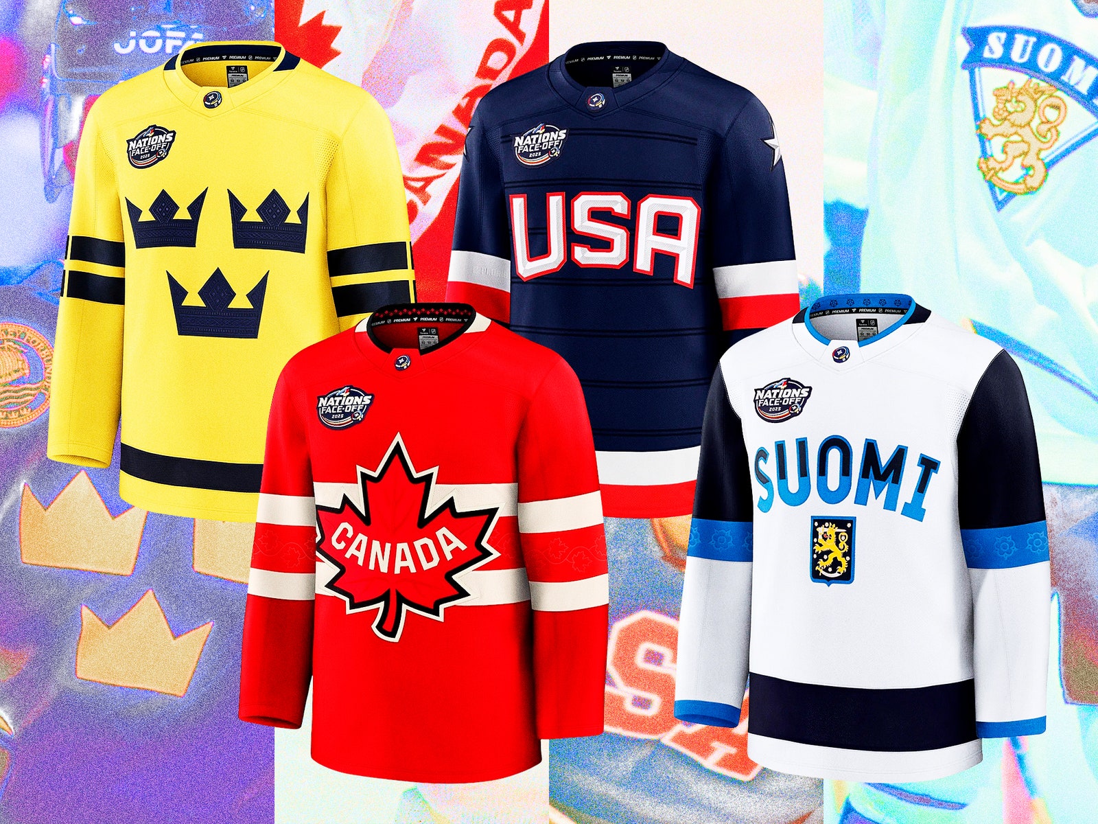 The Best 168官方澳洲幸运10 and Worst Hockey Jerseys Ever Worn by the 4 Nations Face-Off Teams