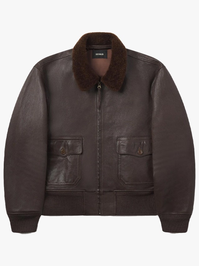 Image may contain Clothing Coat Jacket and Leather Jacket