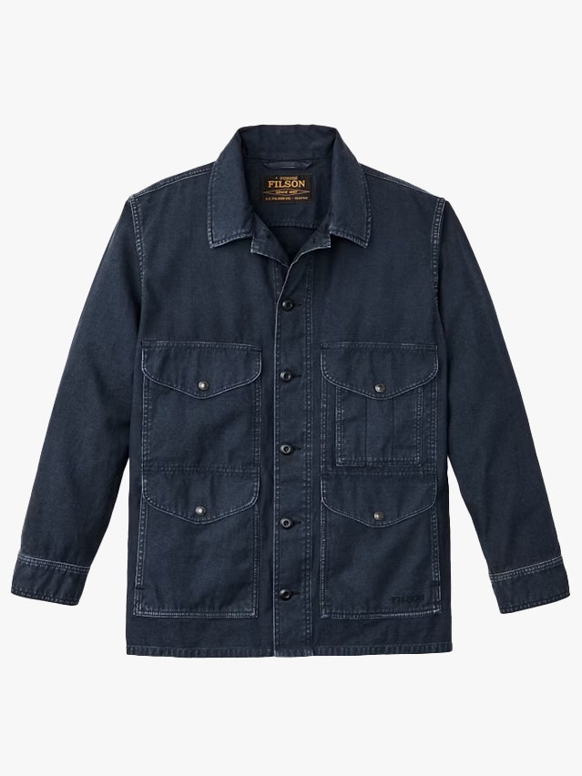 Image may contain Clothing Coat Pants Jacket Long Sleeve Sleeve Jeans and Vest