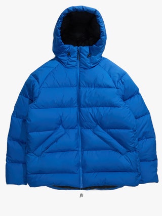 Image may contain Clothing Coat Jacket and Hood
