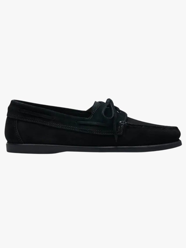 Image may contain Clothing Footwear Shoe Suede and Sneaker
