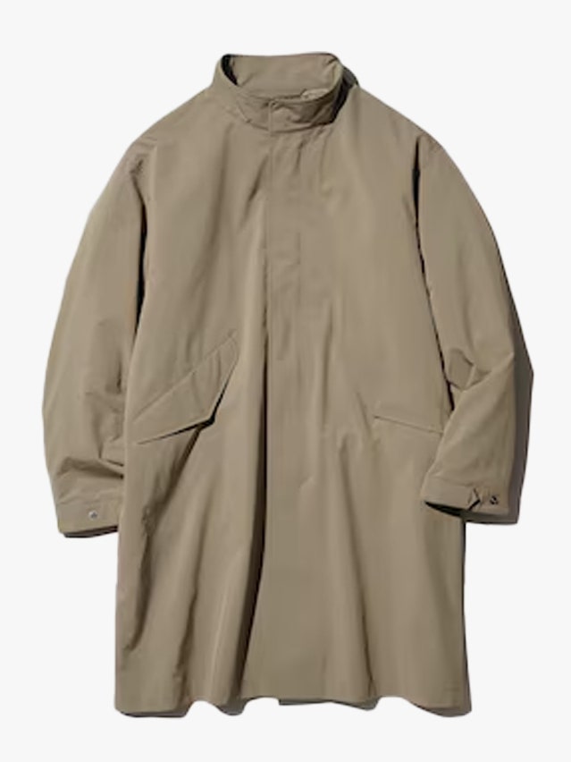 Image may contain Clothing Coat Overcoat and Khaki