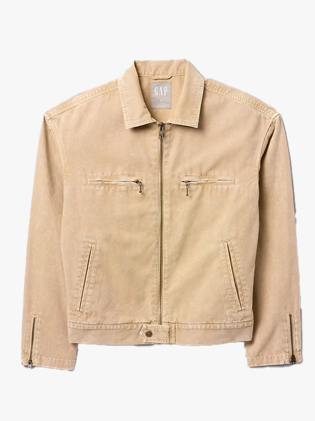 Image may contain Clothing Coat Jacket Khaki and Blazer