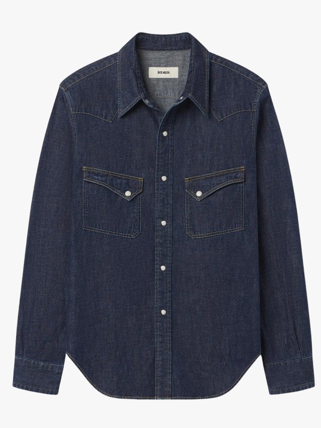 Image may contain Clothing Pants Jeans Long Sleeve Sleeve Shirt Coat and Jacket