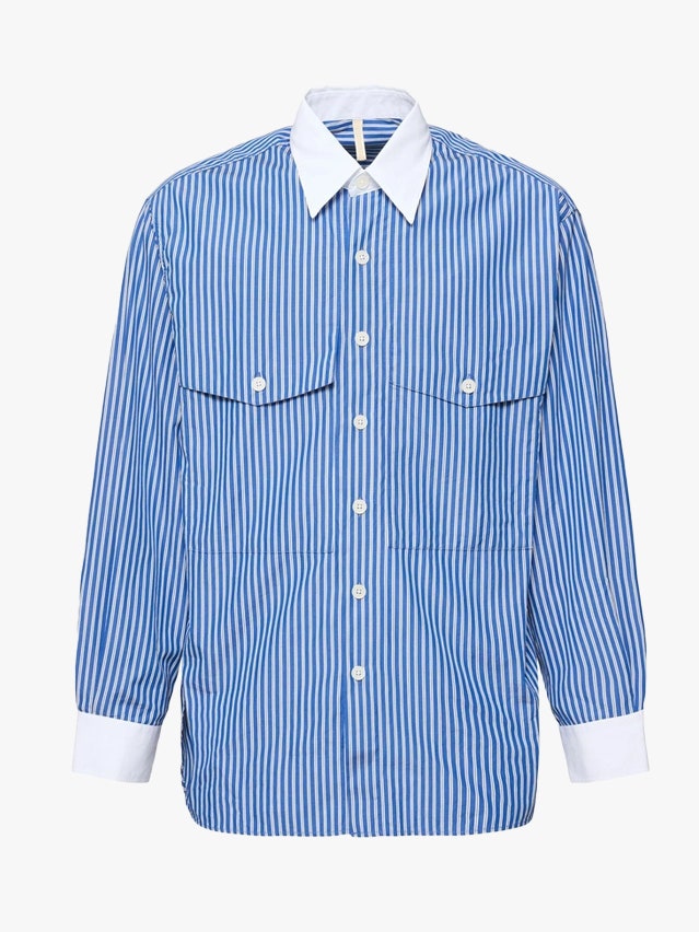 Image may contain Clothing Shirt Dress Shirt Long Sleeve and Sleeve
