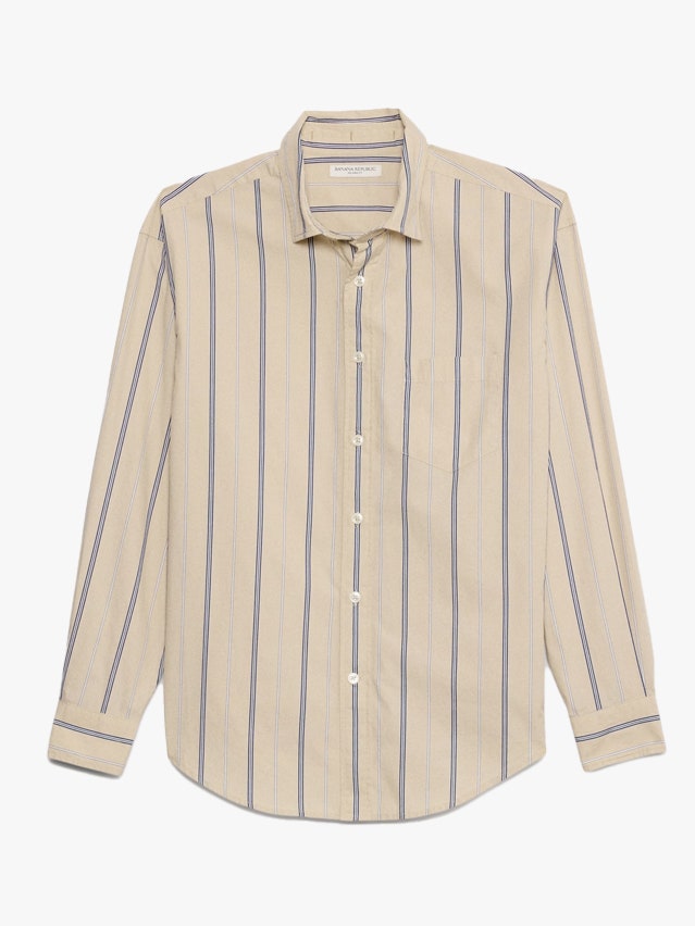 Image may contain Clothing Shirt Long Sleeve Sleeve Dress Shirt Home Decor and Linen