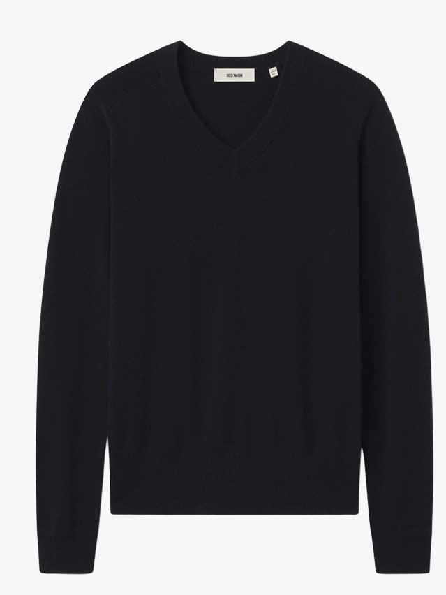 Image may contain Clothing Knitwear Sweater Long Sleeve Sleeve Sweatshirt and Shirt