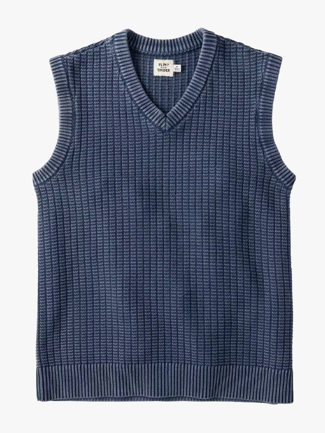 Image may contain Clothing Vest Undershirt Knitwear and Sweater
