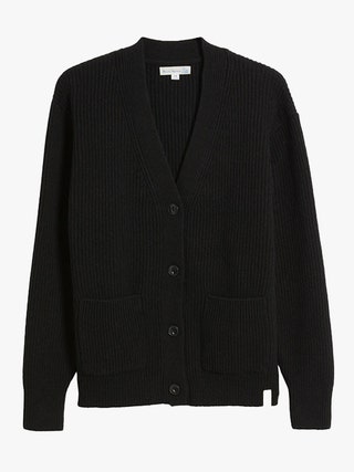 Image may contain Clothing Knitwear Sweater Cardigan and Coat