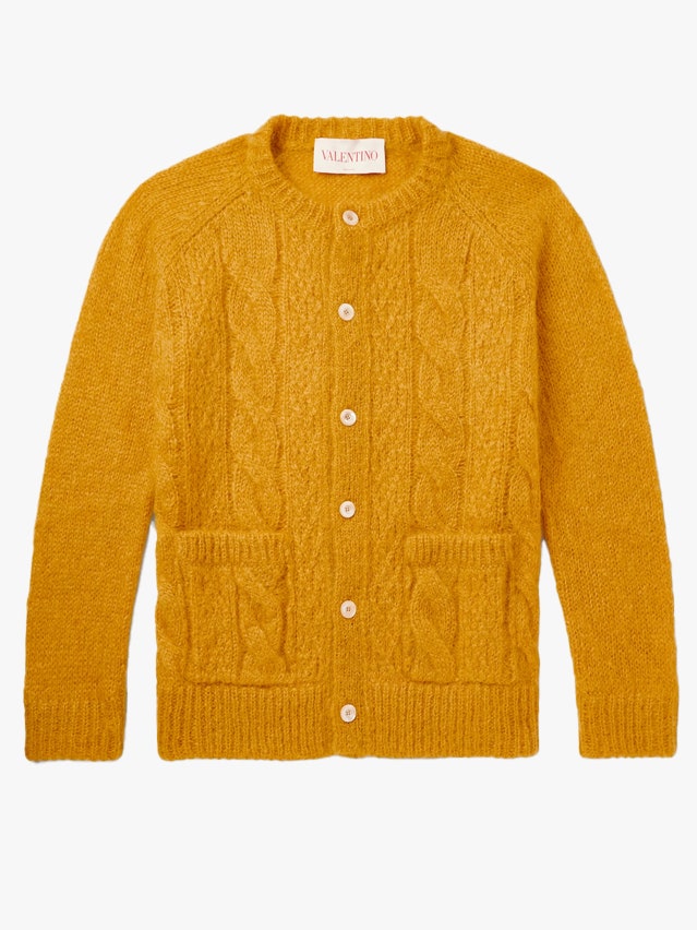 Image may contain Clothing Knitwear Sweater and Cardigan