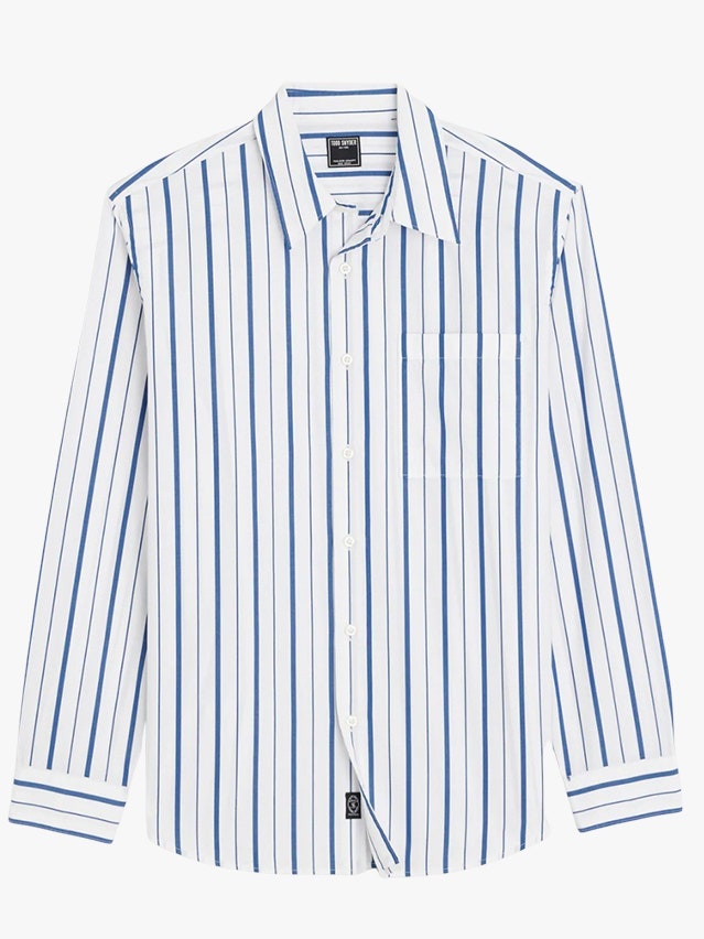 Image may contain Clothing Shirt Dress Shirt Long Sleeve and Sleeve