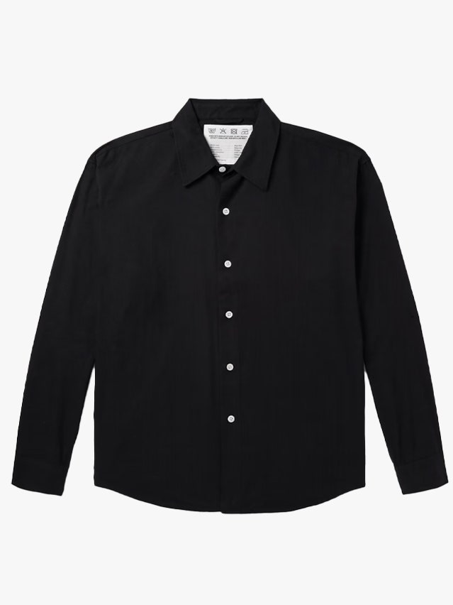 Image may contain Clothing Long Sleeve Shirt Sleeve Coat and Dress Shirt