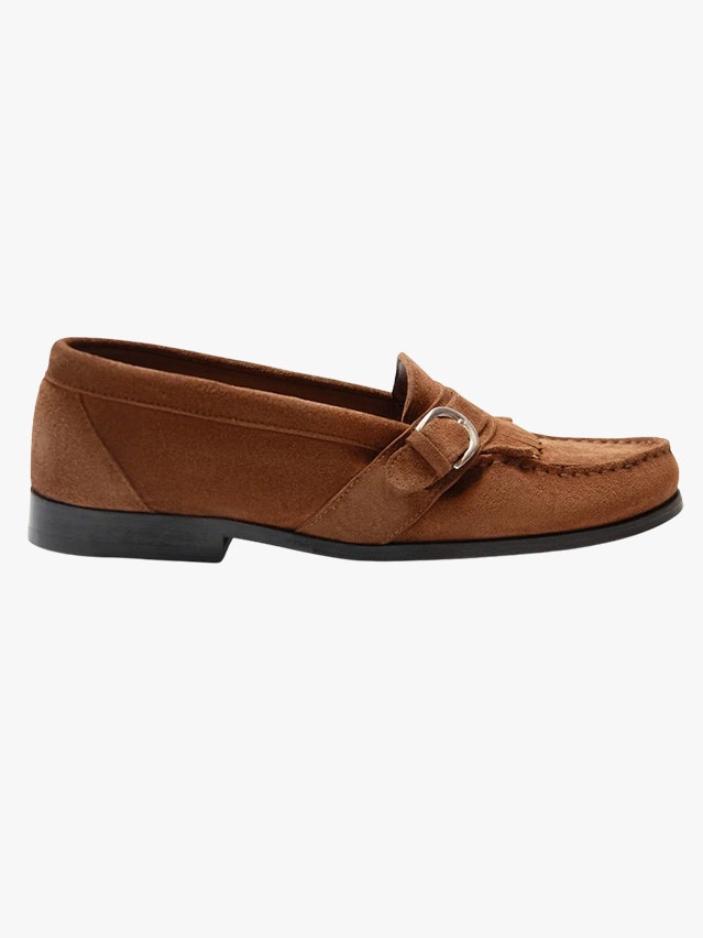 Image may contain Suede Clothing Footwear and Shoe
