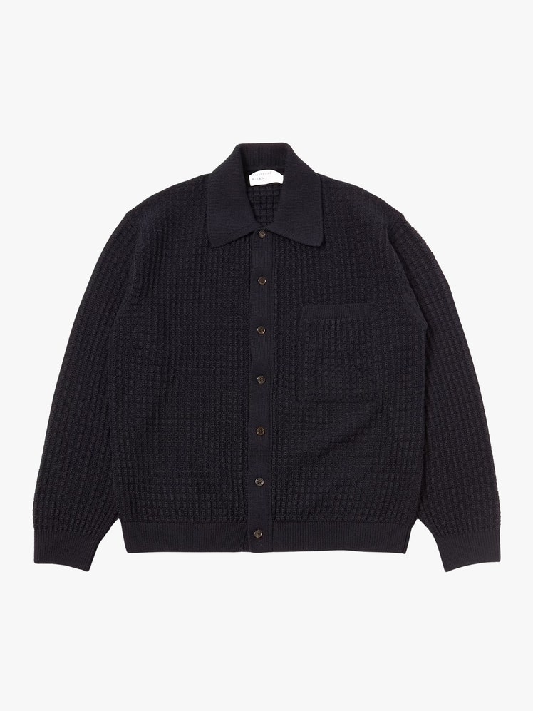 Merino Knit Polo Buttondown