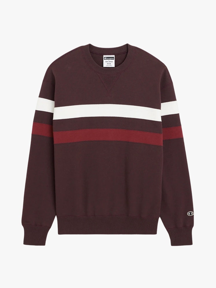 Champion Striped Crewneck Sweatshirt