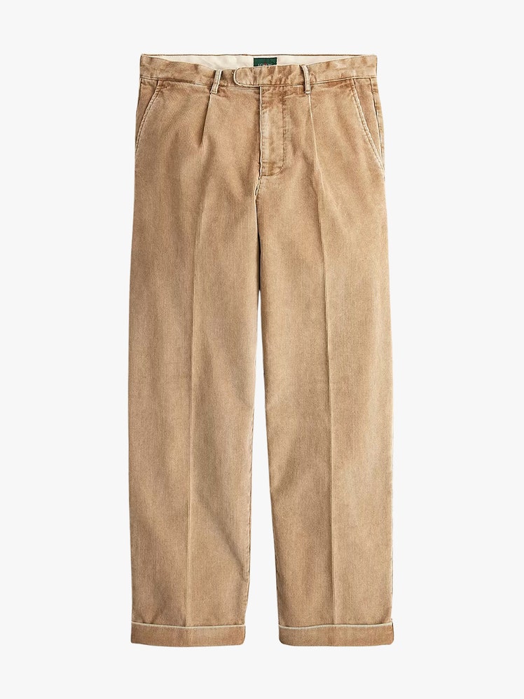 Pleated 11Wale Corduroy Trouser