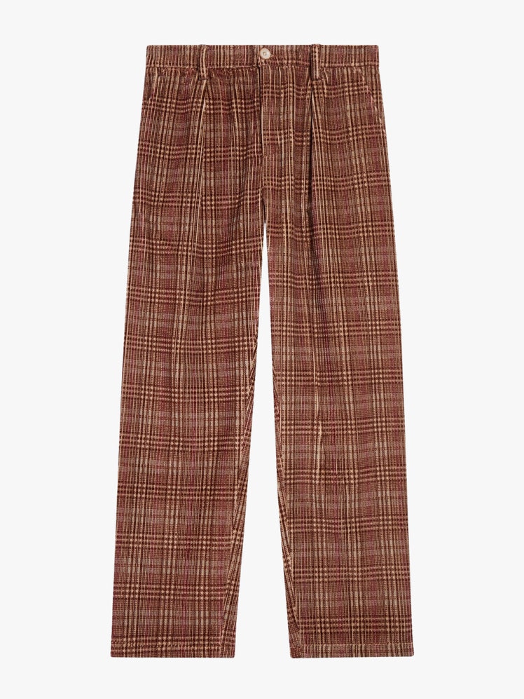 Jocky Plaid Corduroy Pants