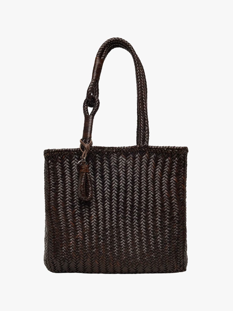 Brown Medium Chevron Tote