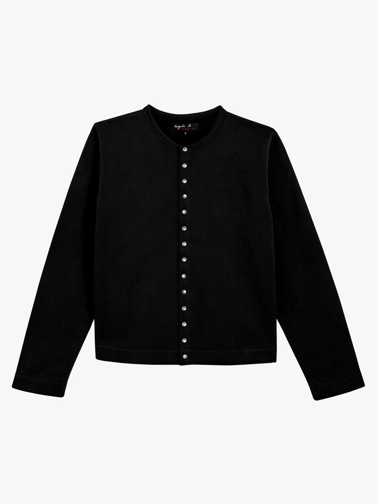Black Bronze Snap Cardigan
