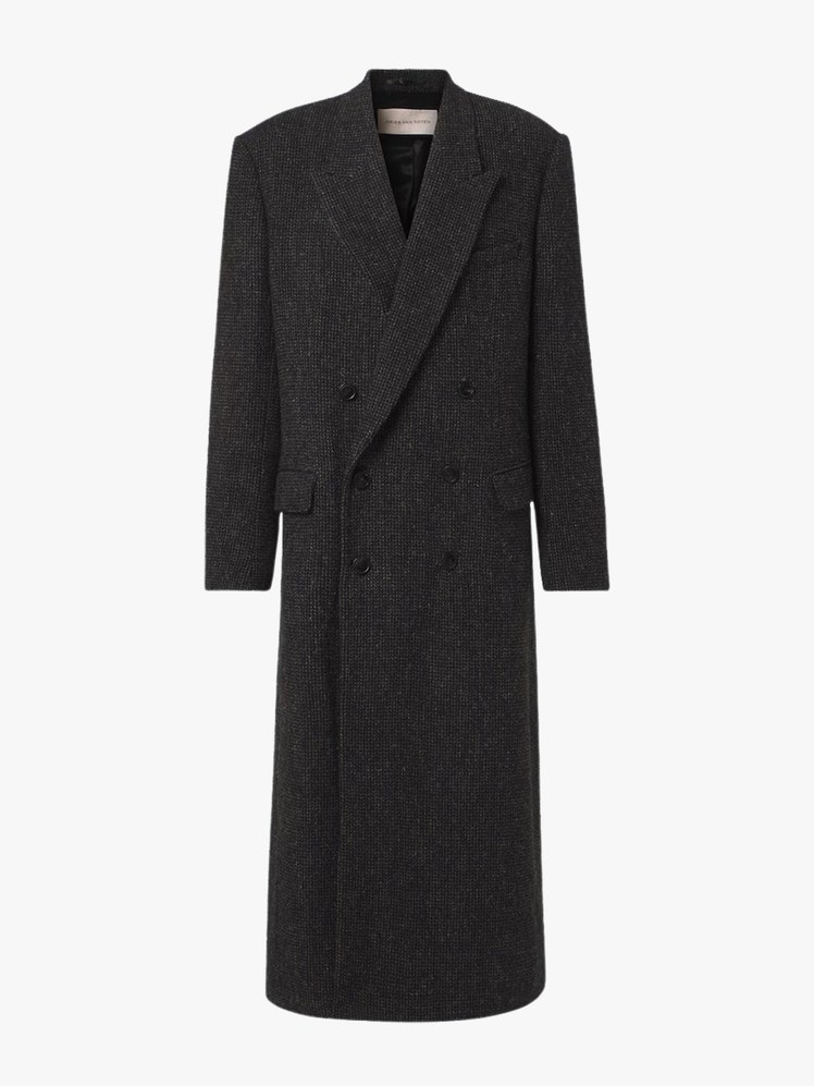 Herringbone Wool Coat
