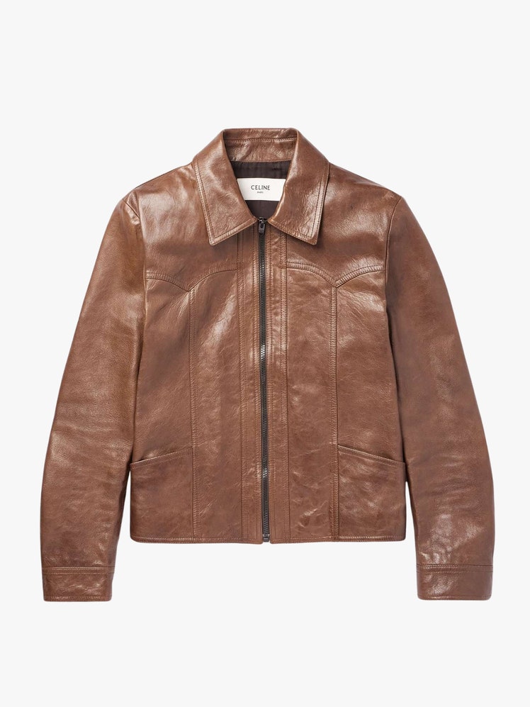 Celine Homme leather jacket