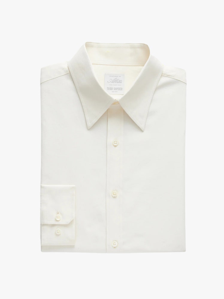 Twill Long Collar Dress Shirt
