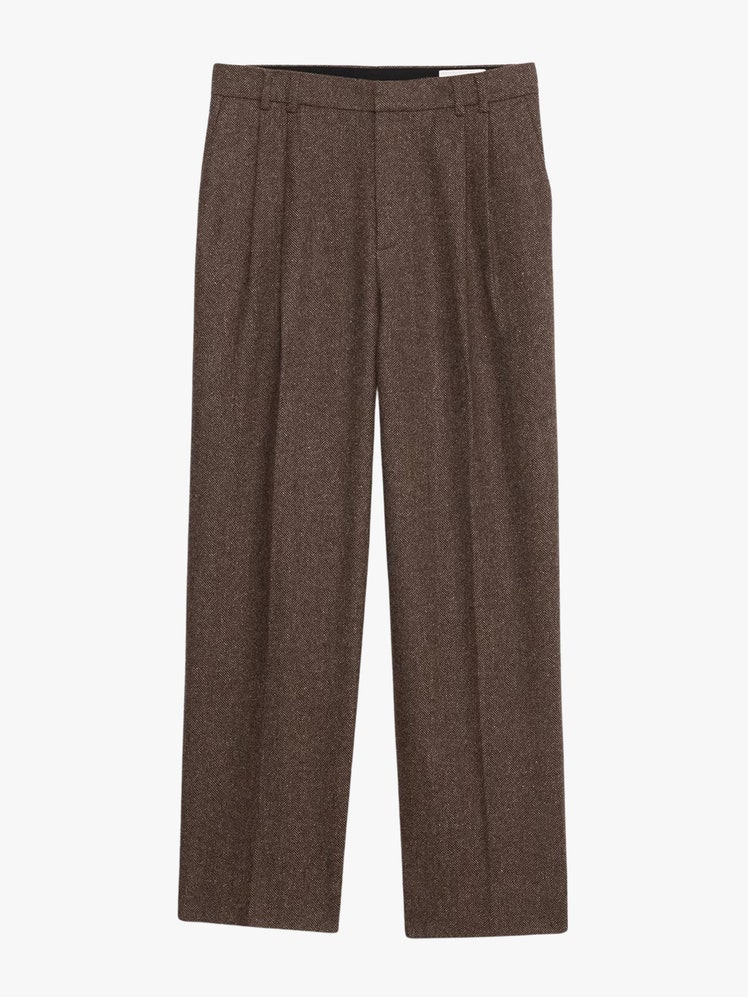 Signature Italian Herringbone WideLeg Pant