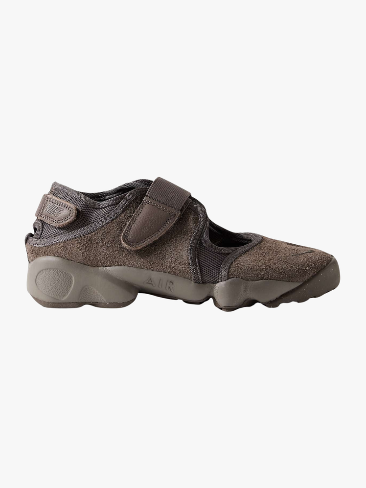 Air Rift SplitToe BrushedSuede and Mesh Sneakers