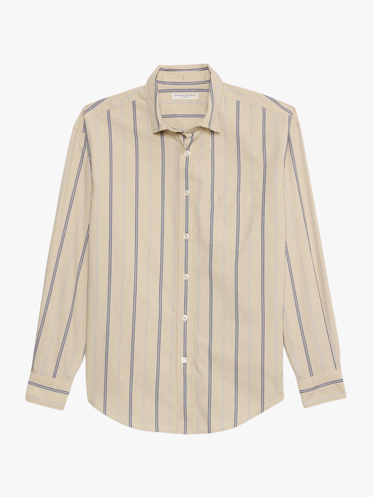 RelaxedFit Washed Poplin Shirt