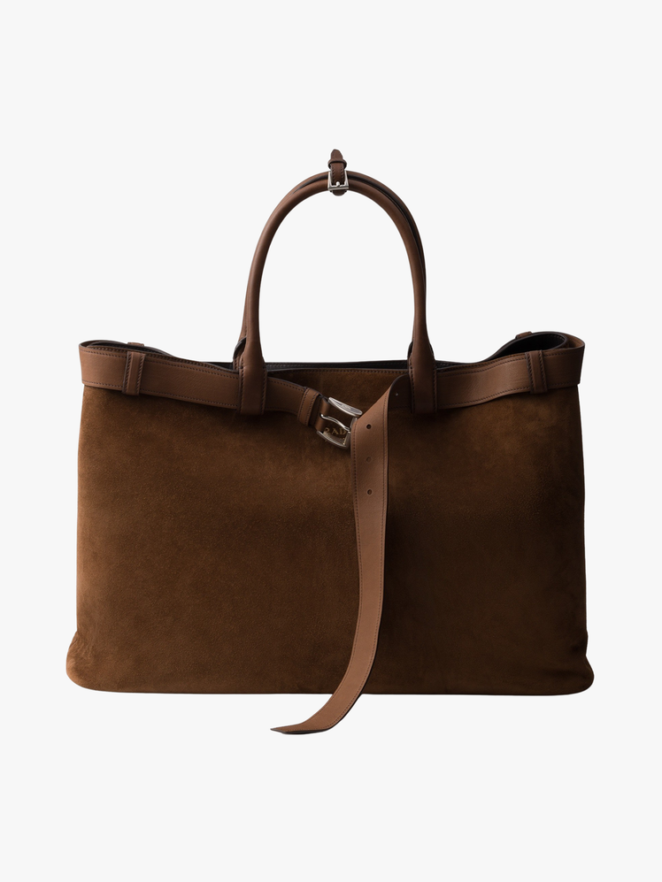 Buckle Suede Bag