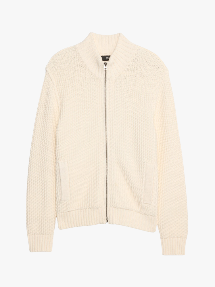 CottonBlend Sweater Bomber