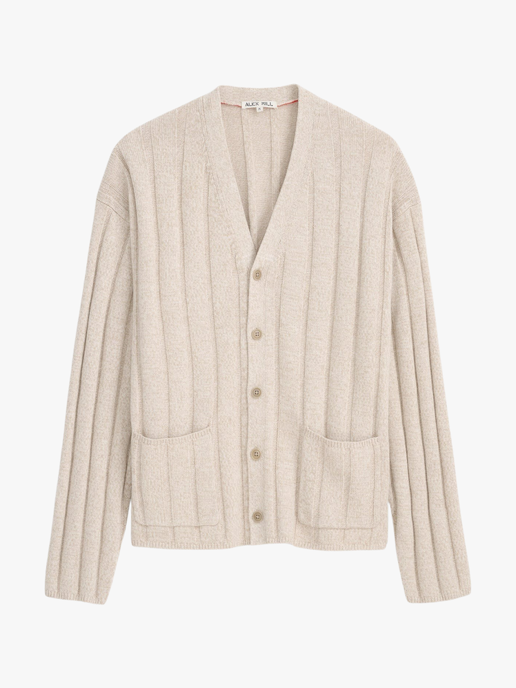 James Cardigan in Cotton Linen