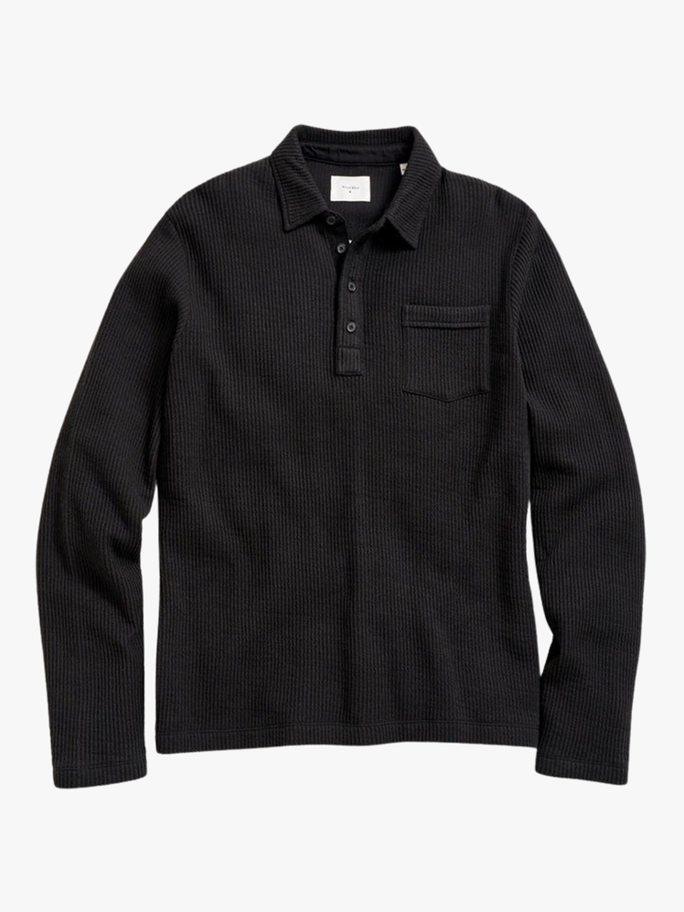 Long Sleeve Drop Needle Polo