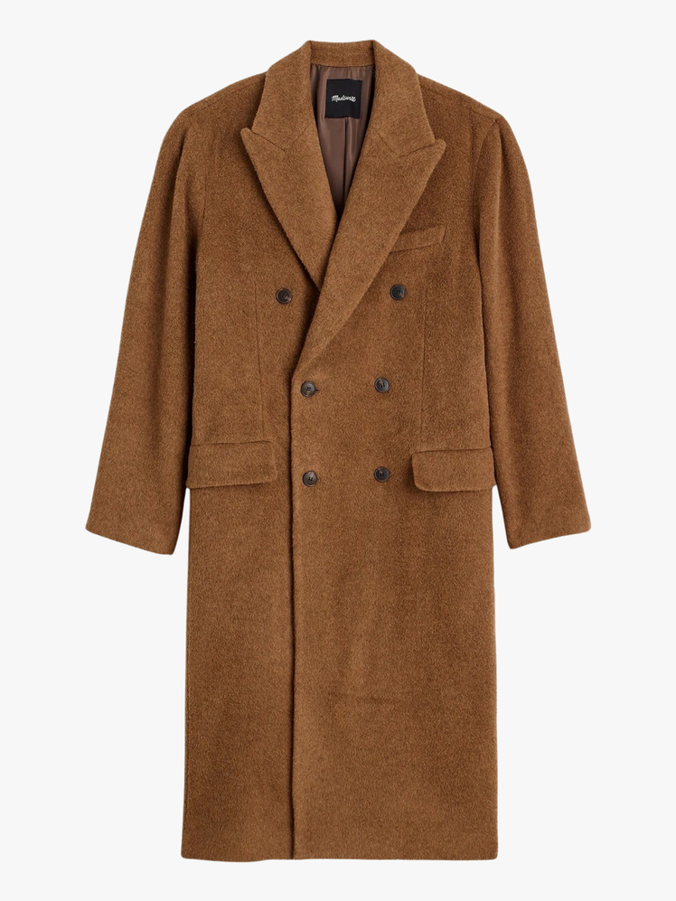 Italian AlpacaWool Blend DoubleBreasted Topcoat