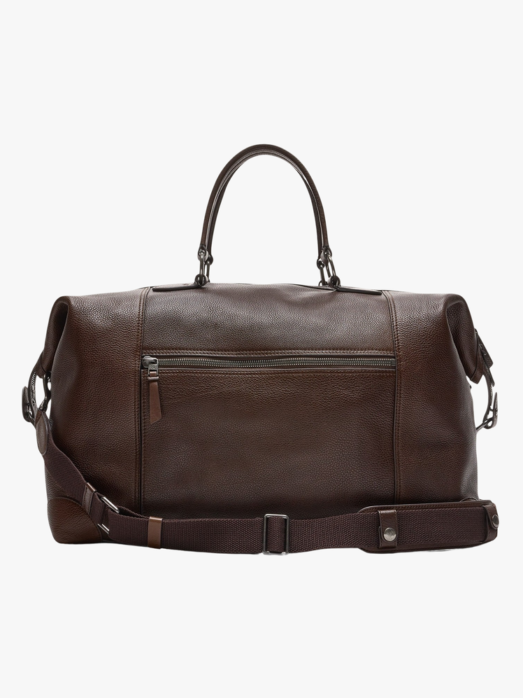 Leather Weekender Duffle Bag