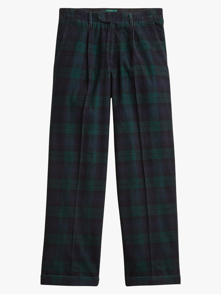 Pleated 14Wale Corduroy Trouser