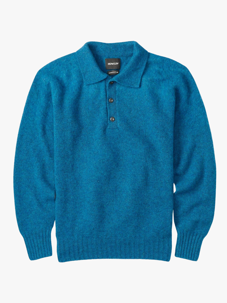 Ghost Pressure Brushed Wool Polo