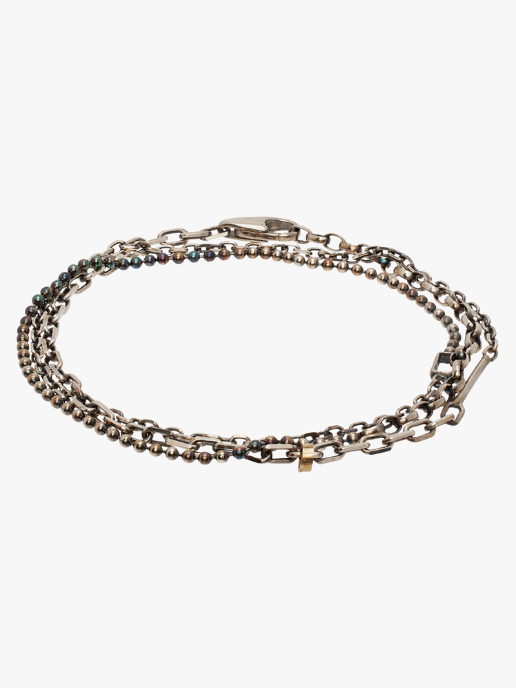 Mixed Metal Multi Wrap Bracelet