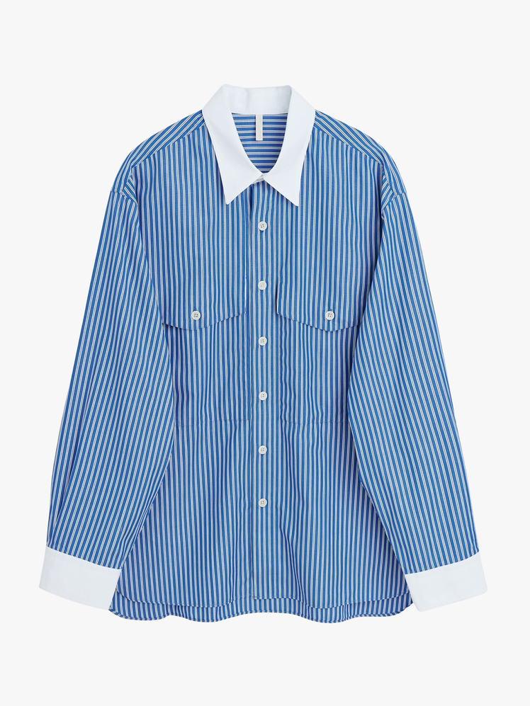 Note Contrast Shirt