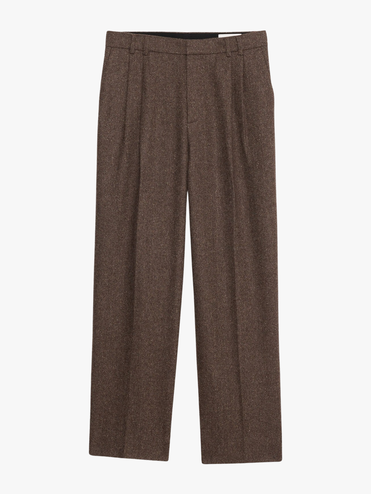 Signature Italian Herringbone WideLeg Pant