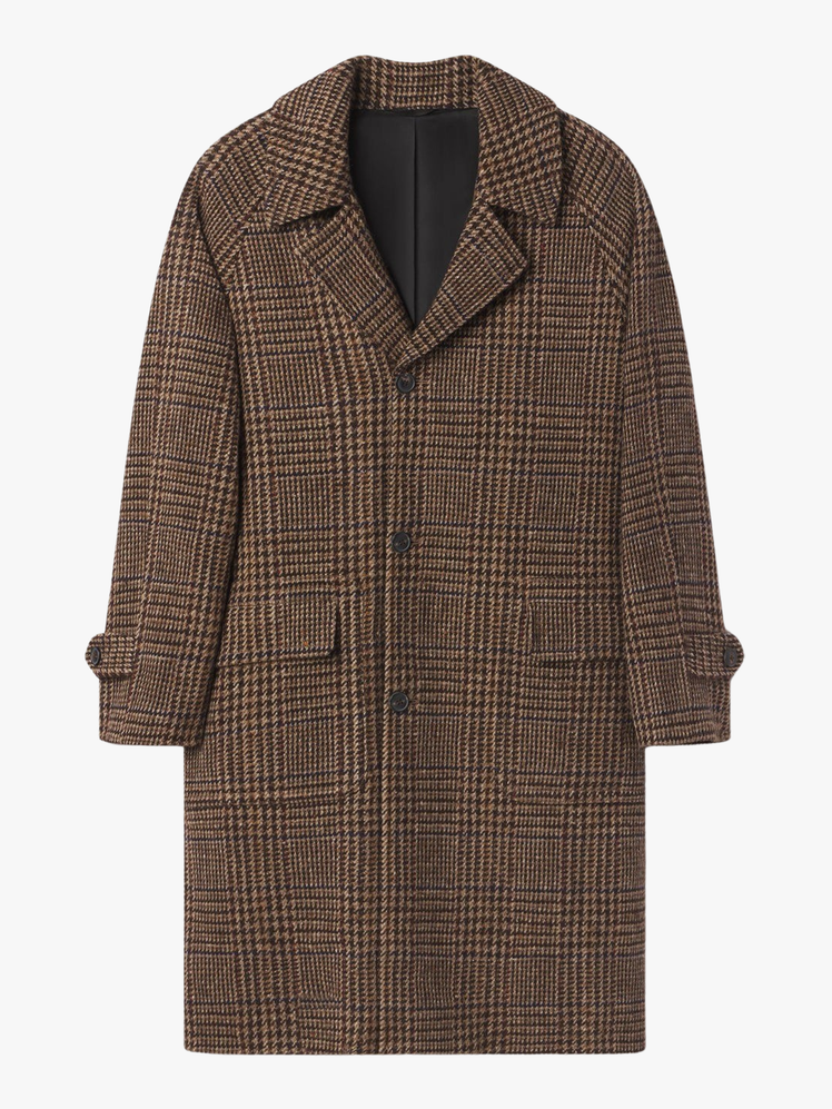 Donegal Tweed Balmacaan Coat
