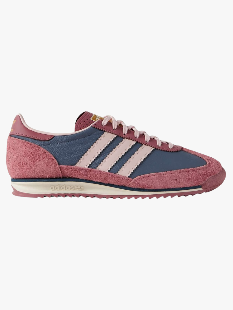 SL 72 SuedeTrimmed Leather Sneakers
