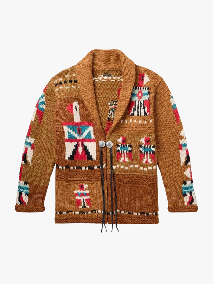 WoolJacquard Cardigan